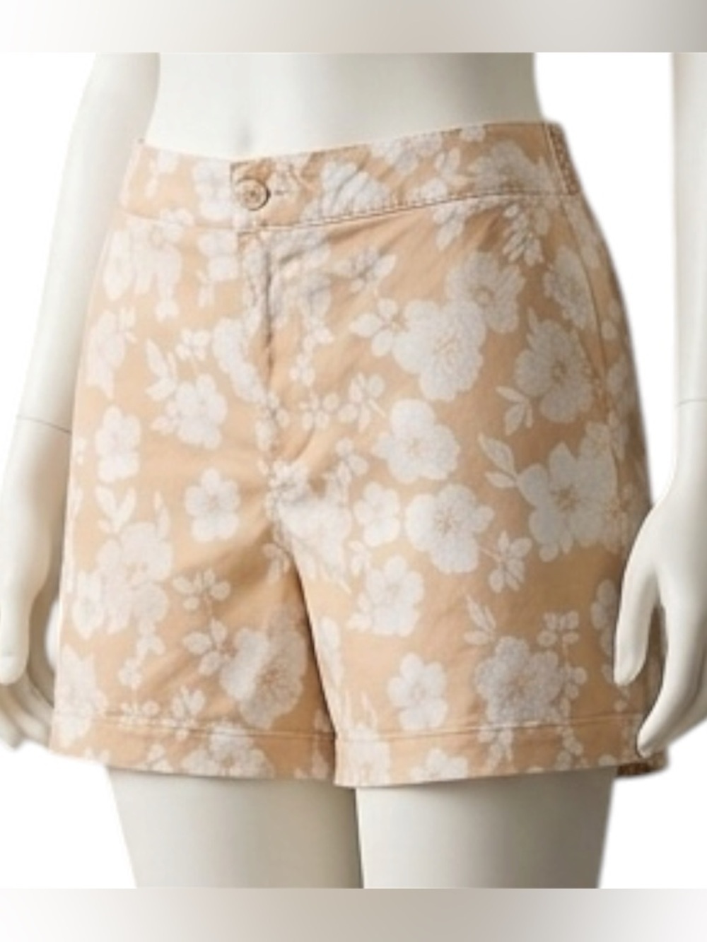 Jachs Floral Tan chino  Women's Shorts Size XXL pockets